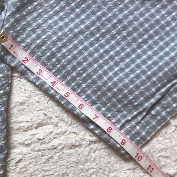 Penguin seersucker patterned shorts 10” inseam sz 34 EUC blue gray white - Picture 4 of 7